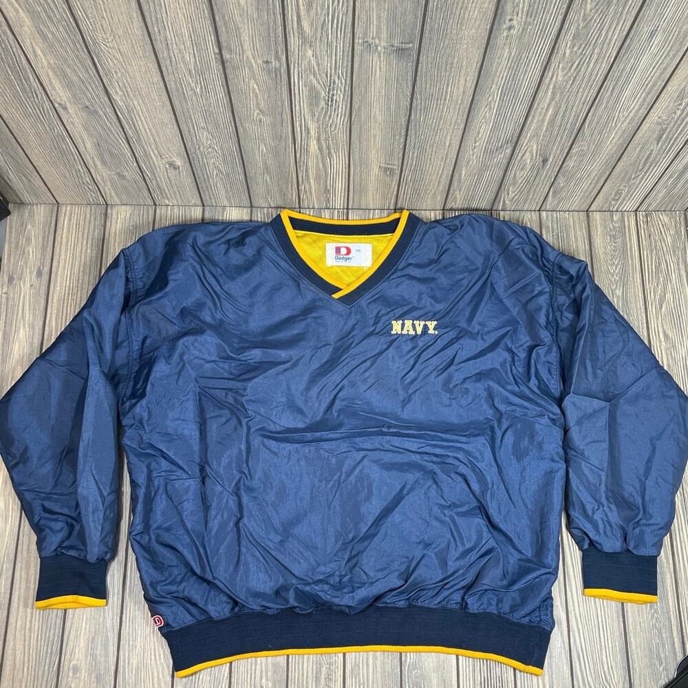 Dodger US Navy Naval Academy Vtg Pullover Windbreaker Men XXL‎ Golf Jacket